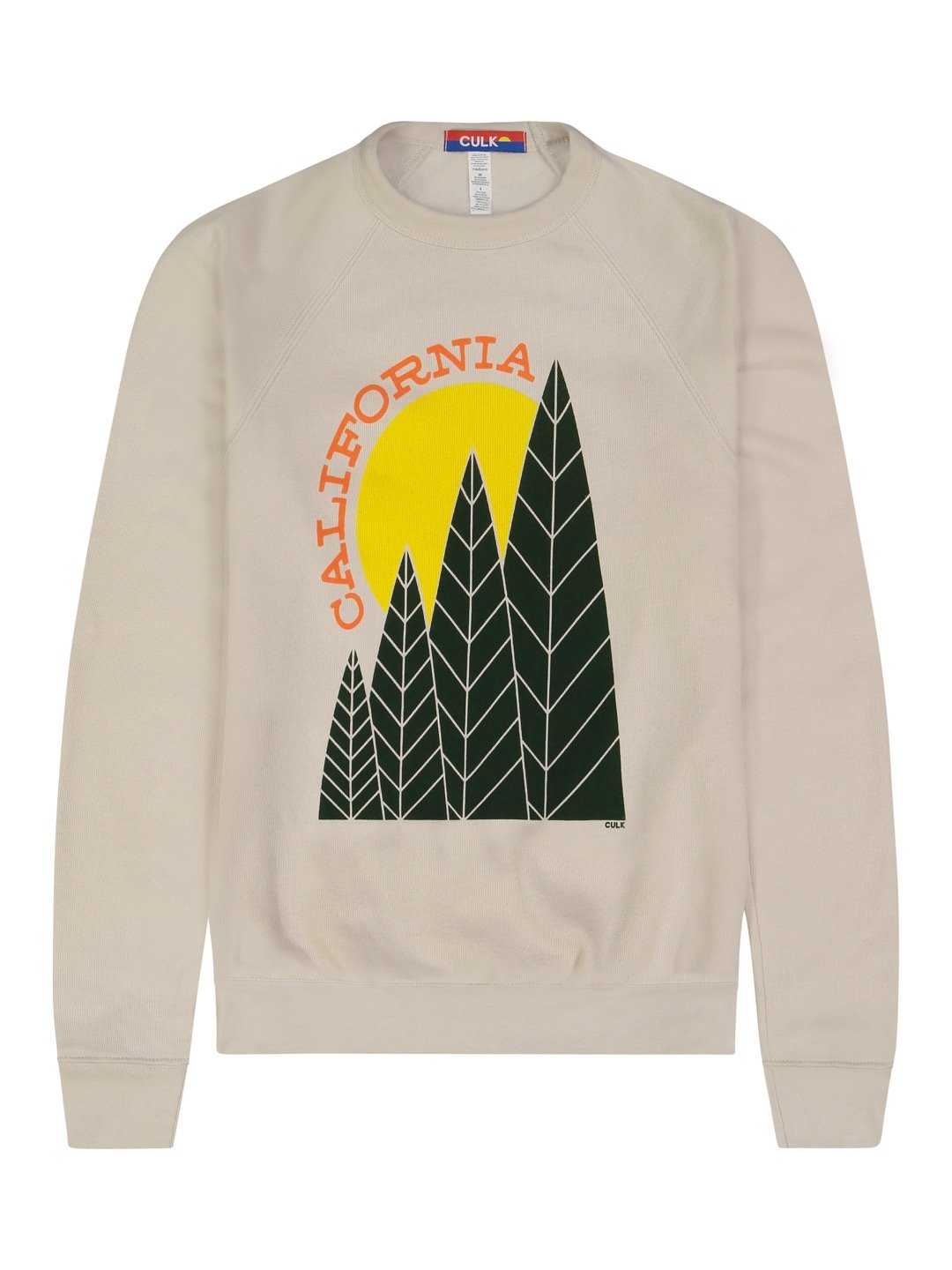 California Tree Sun Crewneck Sweatshirt Cream-Culk