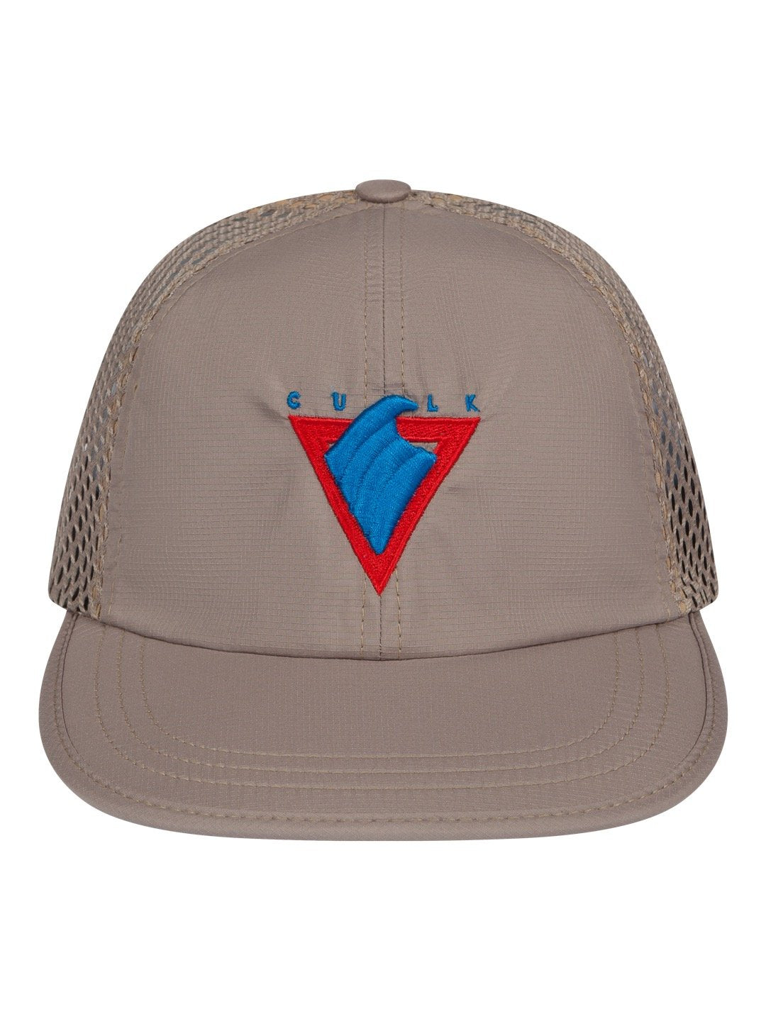 Culk Wave Wide Mesh Trucker Khaki-Culk