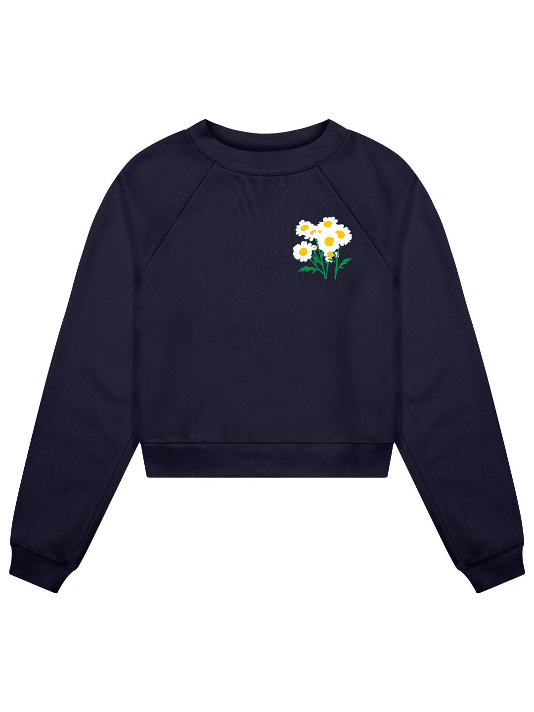 Daisy Women's Cropped Crewneck by Jen Kindell-Culk