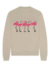 Flamingo Crewneck Sweatshirt Cream-Culk
