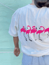 Flamingo Unisex Tee Creme