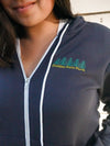 Golden Gate Park Zip-up Hoodie Navy-Culk