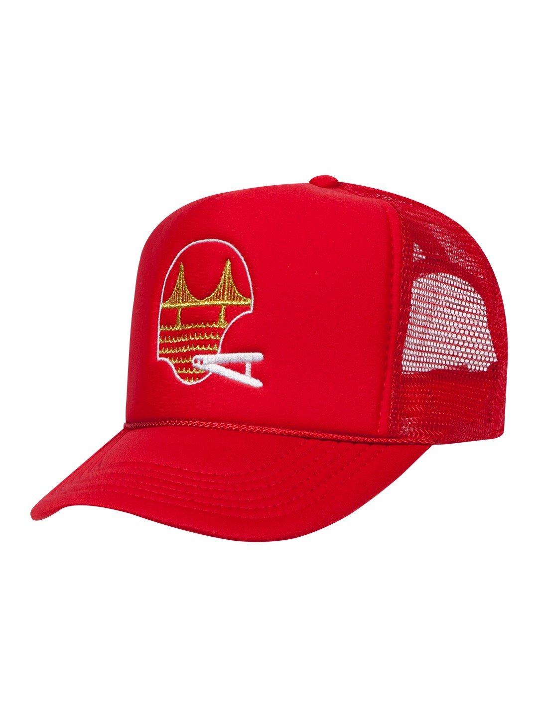 Golden State Trucker Hat Red-Culk