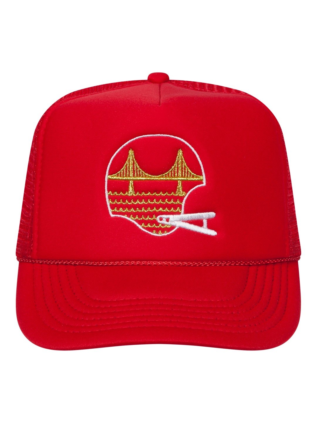 Golden State Trucker Hat Red-Culk