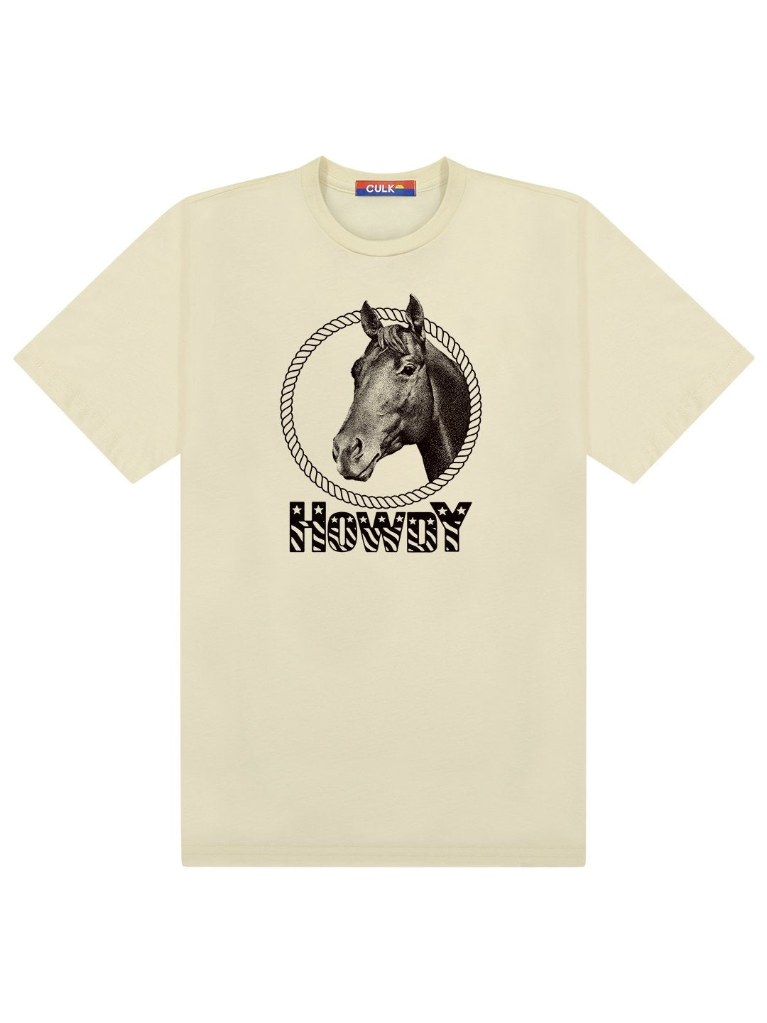 Howdy Horse Tee Cream-Culk