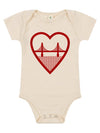 I Heart SF Baby Onesie Natural-Culk