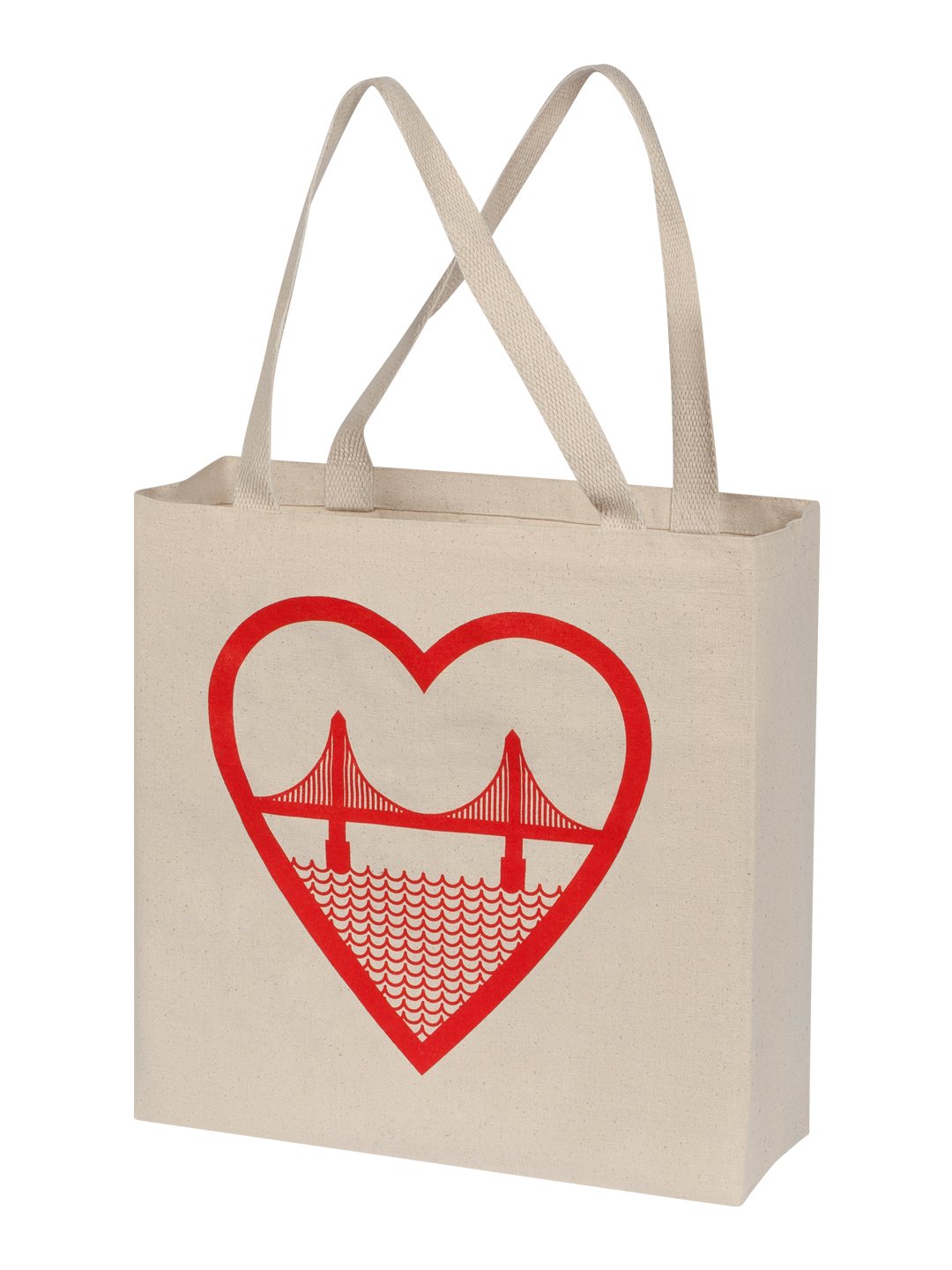 I Heart SF Tote Natural-Culk
