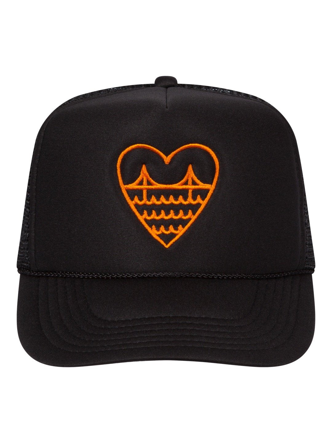 I Heart SF Trucker Hat Black-Culk