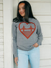 I Heart SF Unisex Crewneck Sweatshirt Grey-Culk