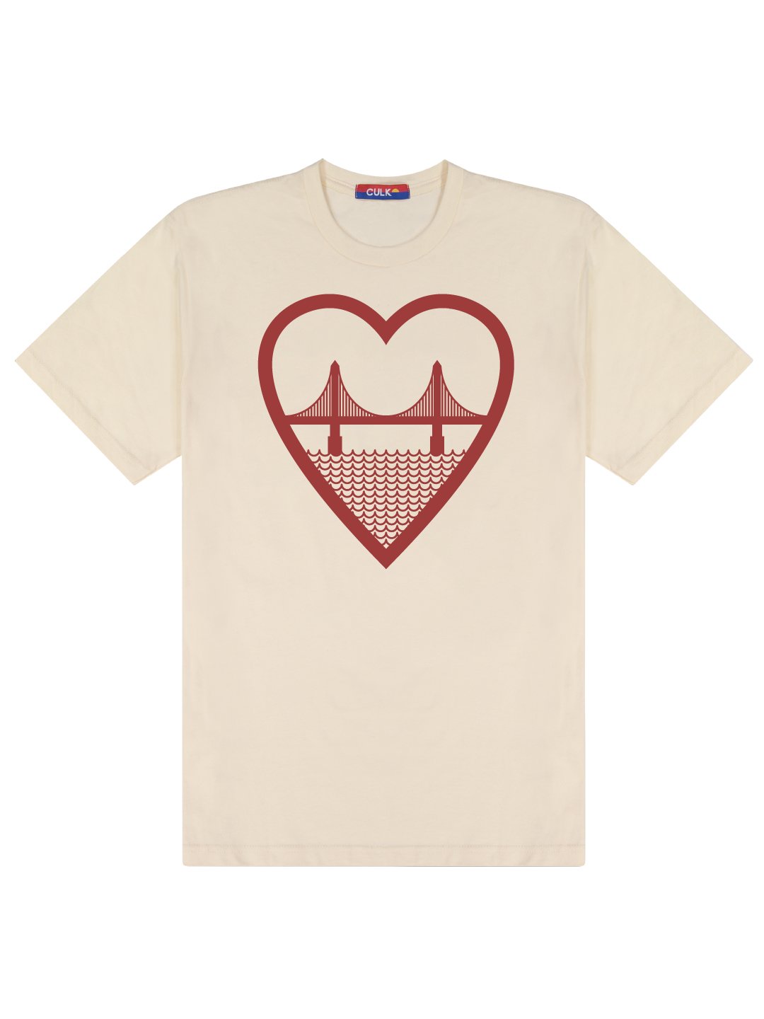 I Heart SF Unisex Tee Natural-Culk