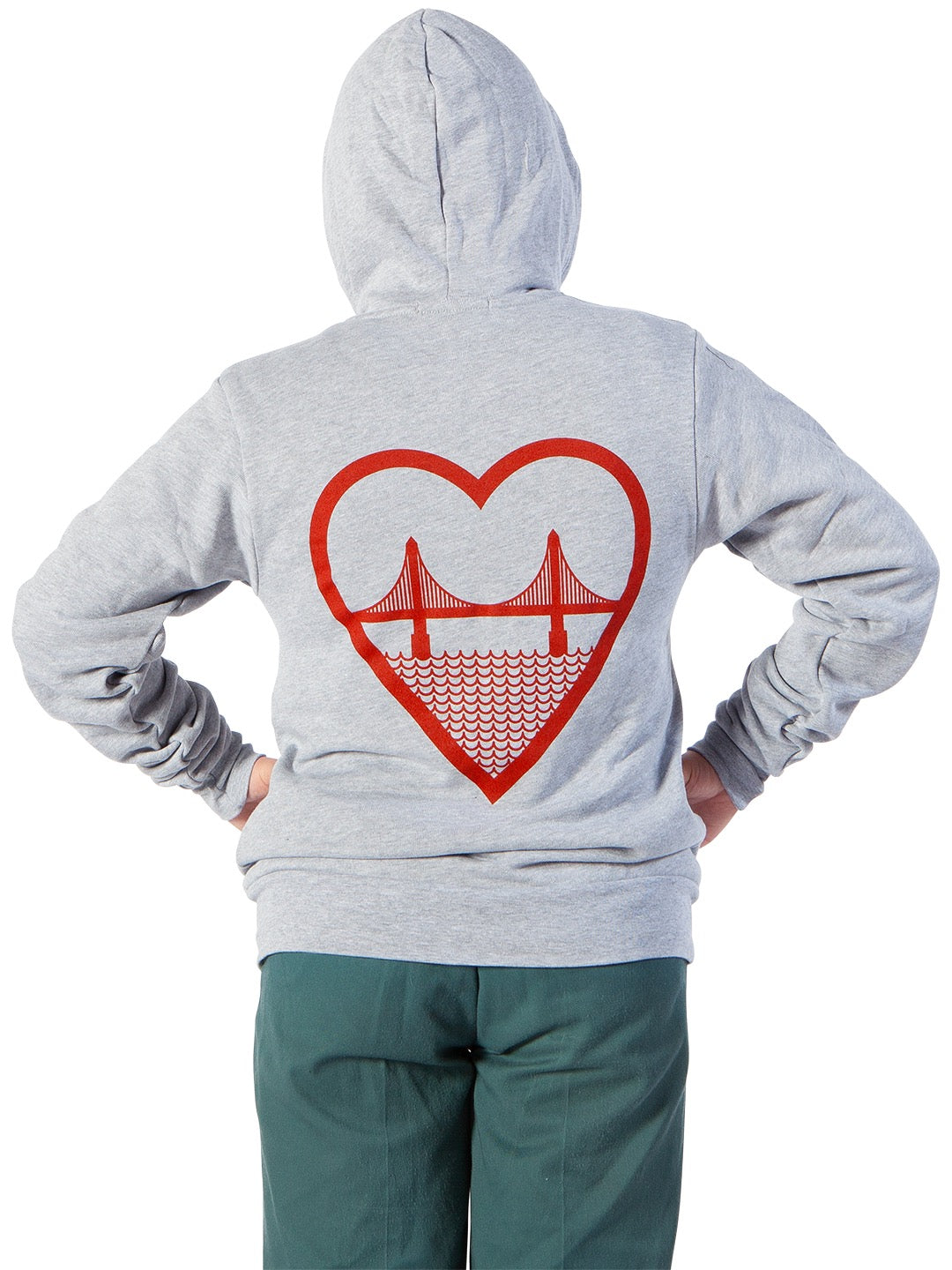 Heart online of hoodie