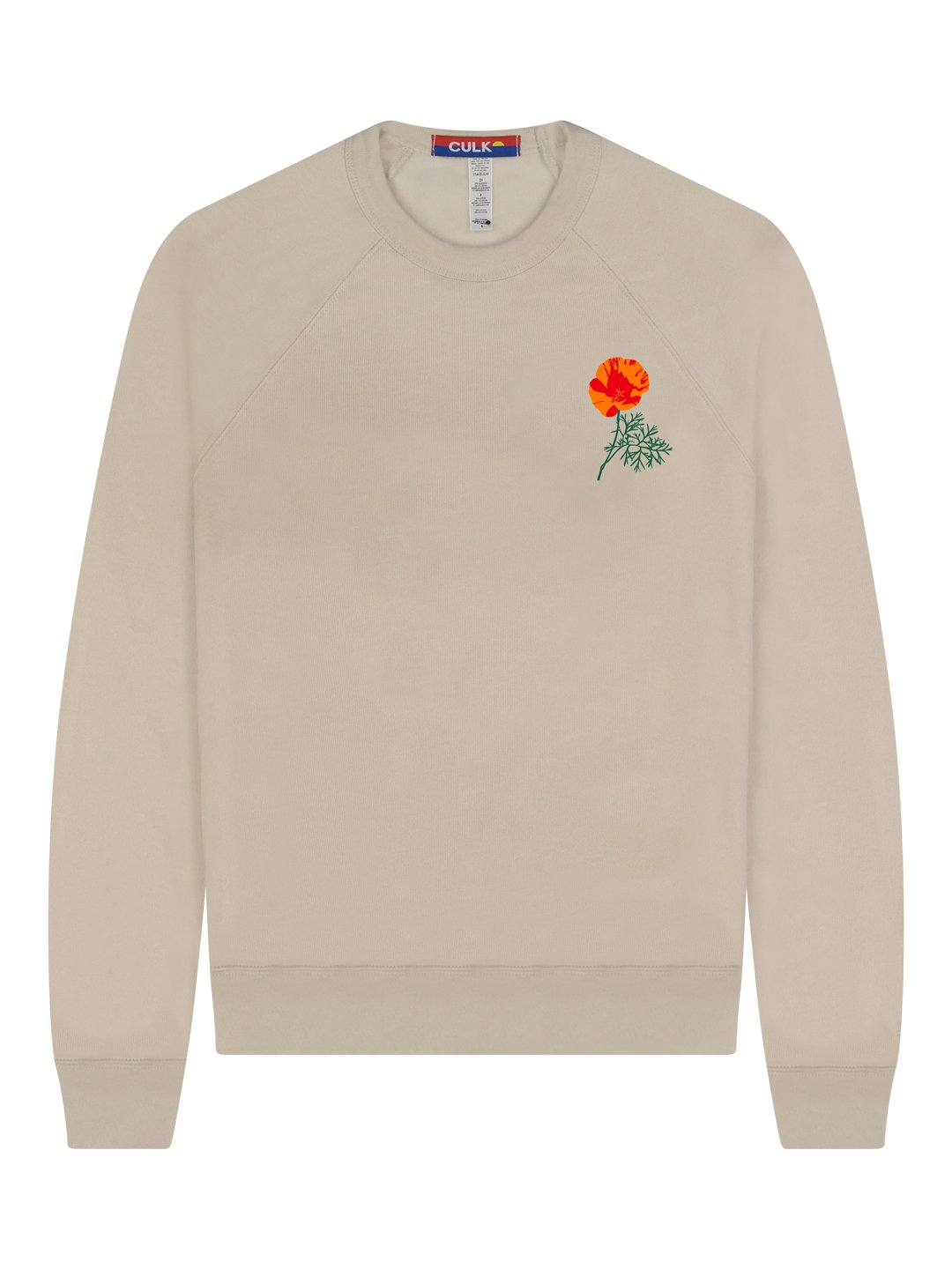 Jen Kindell Poppy Crewneck Sweatshirt Cream-Culk