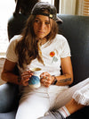Jen Kindell Poppy Women&#39;s Tee White-Culk