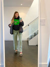 Kristina Micotti Green Bulldog Crewneck Sweatshirt-Culk