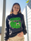 Kristina Micotti Green Bulldog Crewneck Sweatshirt-Culk