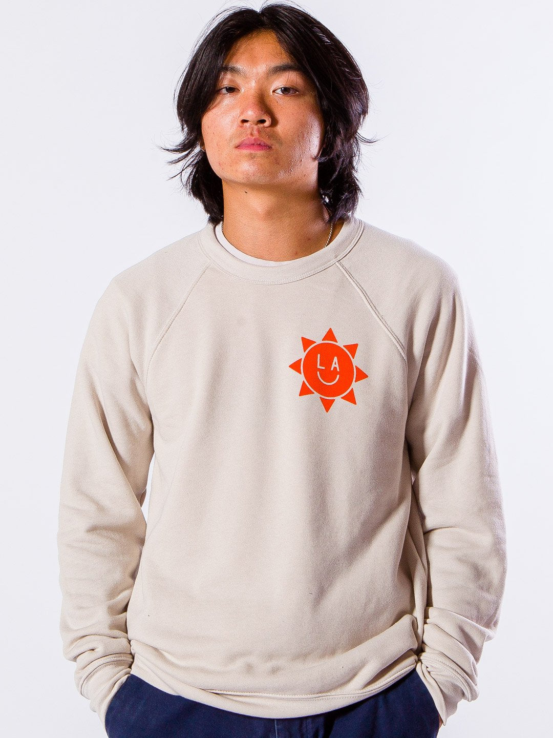 LA Sun Crewneck Cream-Culk