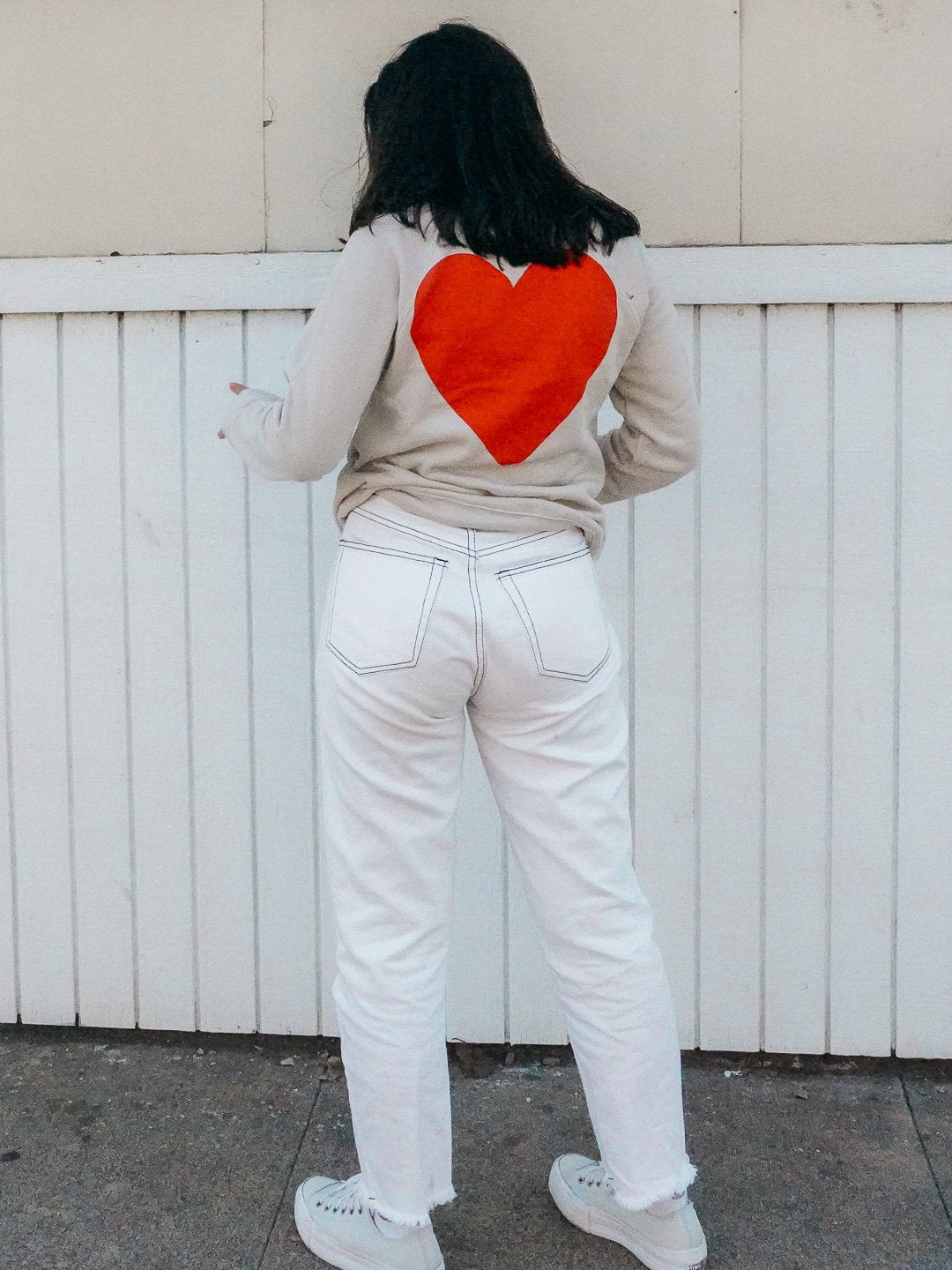 Love Crewneck Cream-Culk