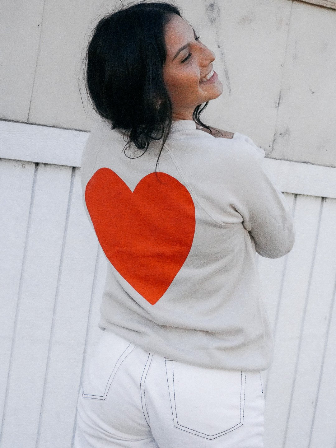 Love Crewneck Cream-Culk