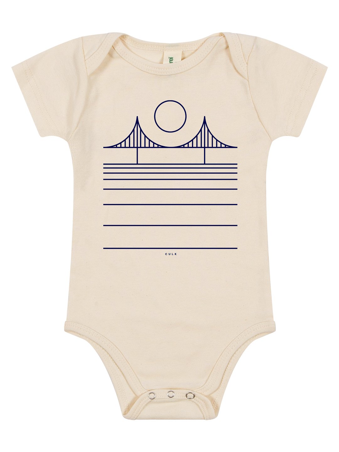 Minimal Bridge Baby Onesie Natural-Culk