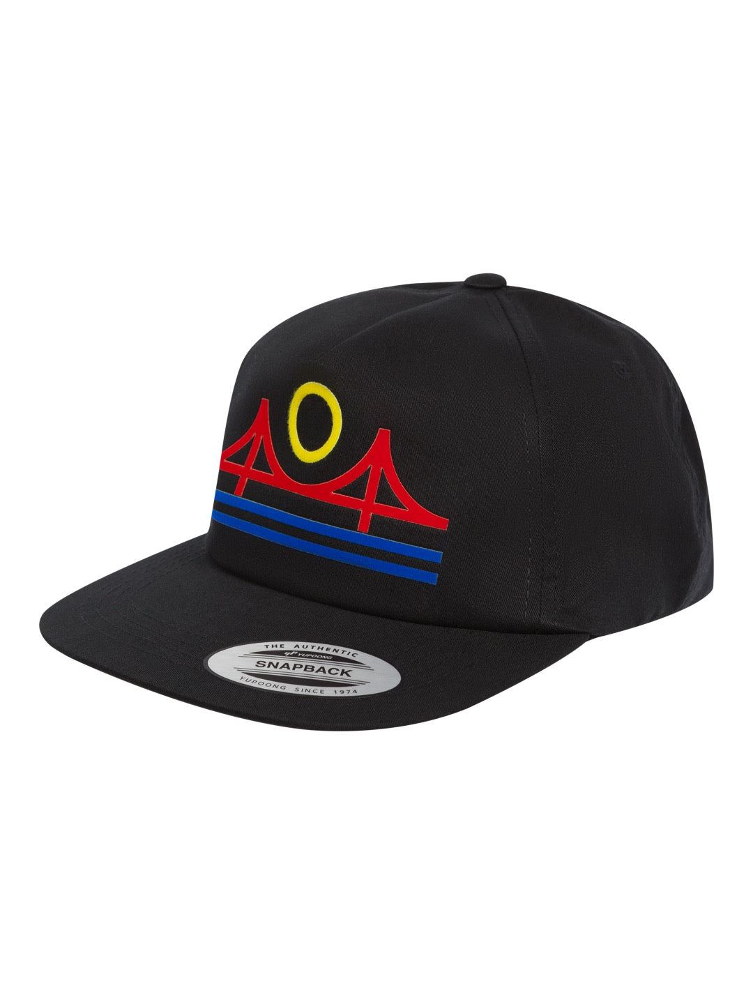 Minimal Bridge Color Snapback Cap Black-Culk