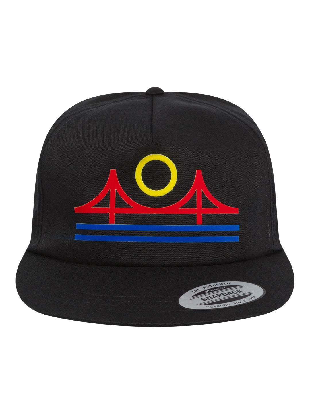 Minimal Bridge Color Snapback Cap Black-Culk