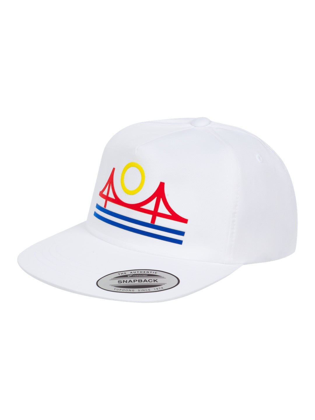 Minimal Bridge Color Snapback Cap White-Culk