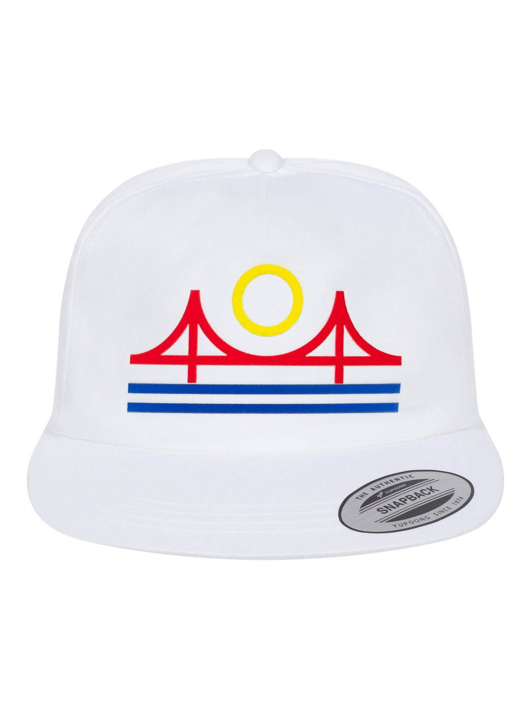 Minimal Bridge Color Snapback Cap White-Culk