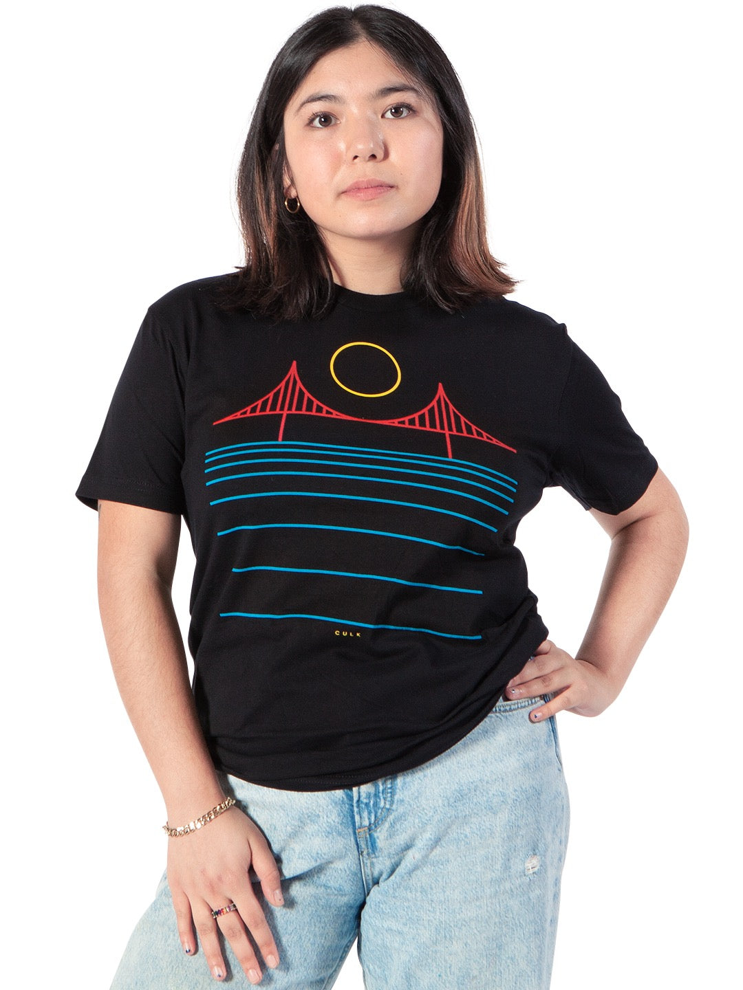 Minimal Bridge Color Tee Black-Culk