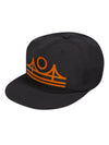 Minimal Bridge Nylon Snapback Cap Black-Culk