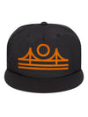 Minimal Bridge Nylon Snapback Cap Black-Culk