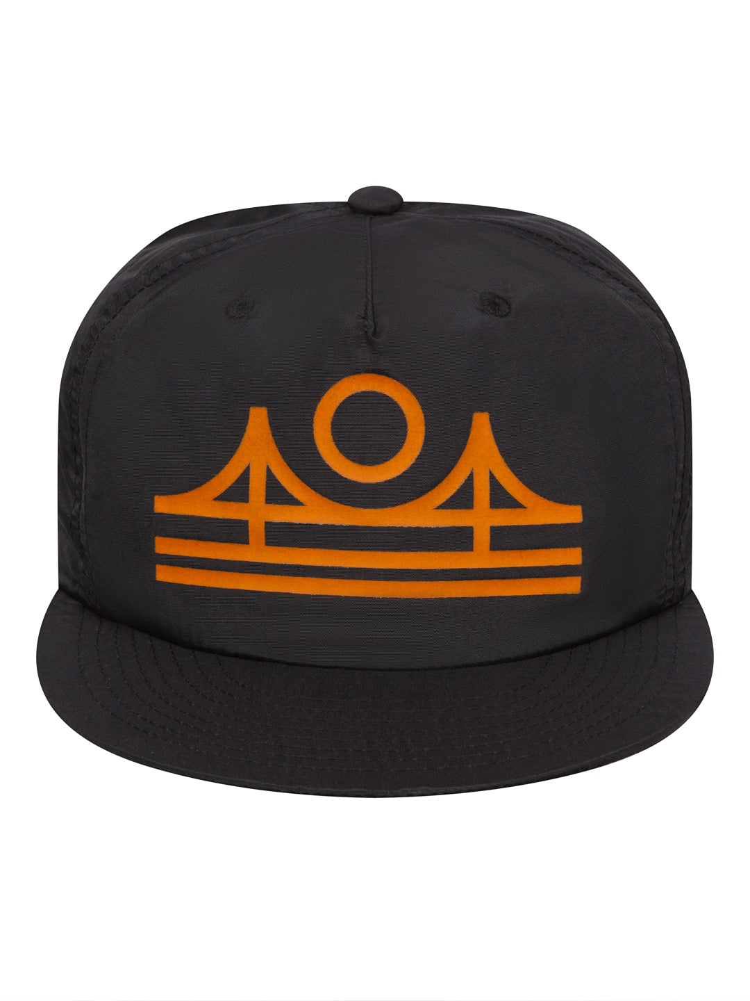 Minimal Bridge Nylon Snapback Cap Black-Culk