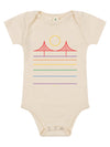 Minimal Bridge Rainbow Baby Onesie Natural-Culk