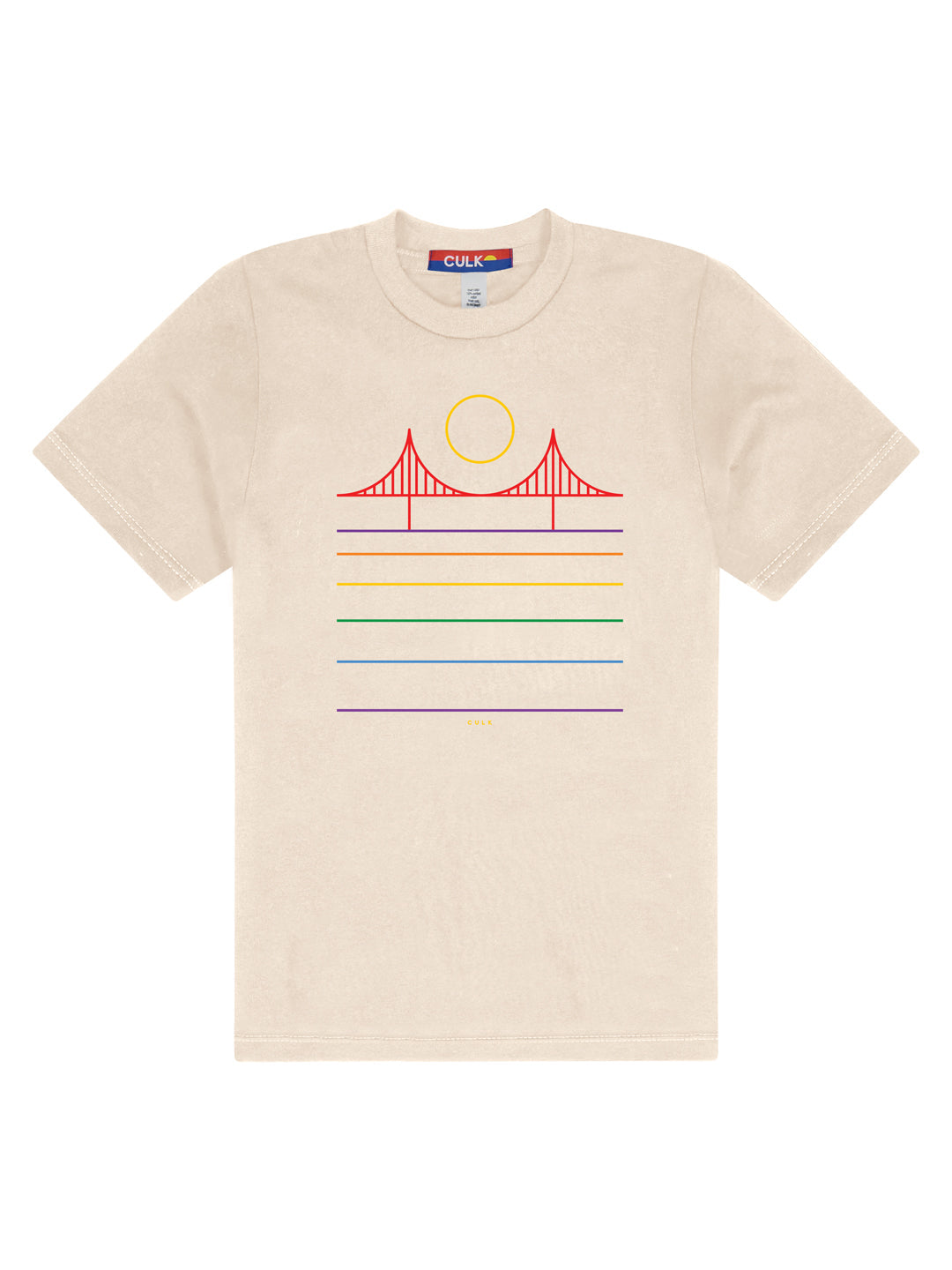 Minimal Bridge Rainbow Youth Tee Cream-Culk