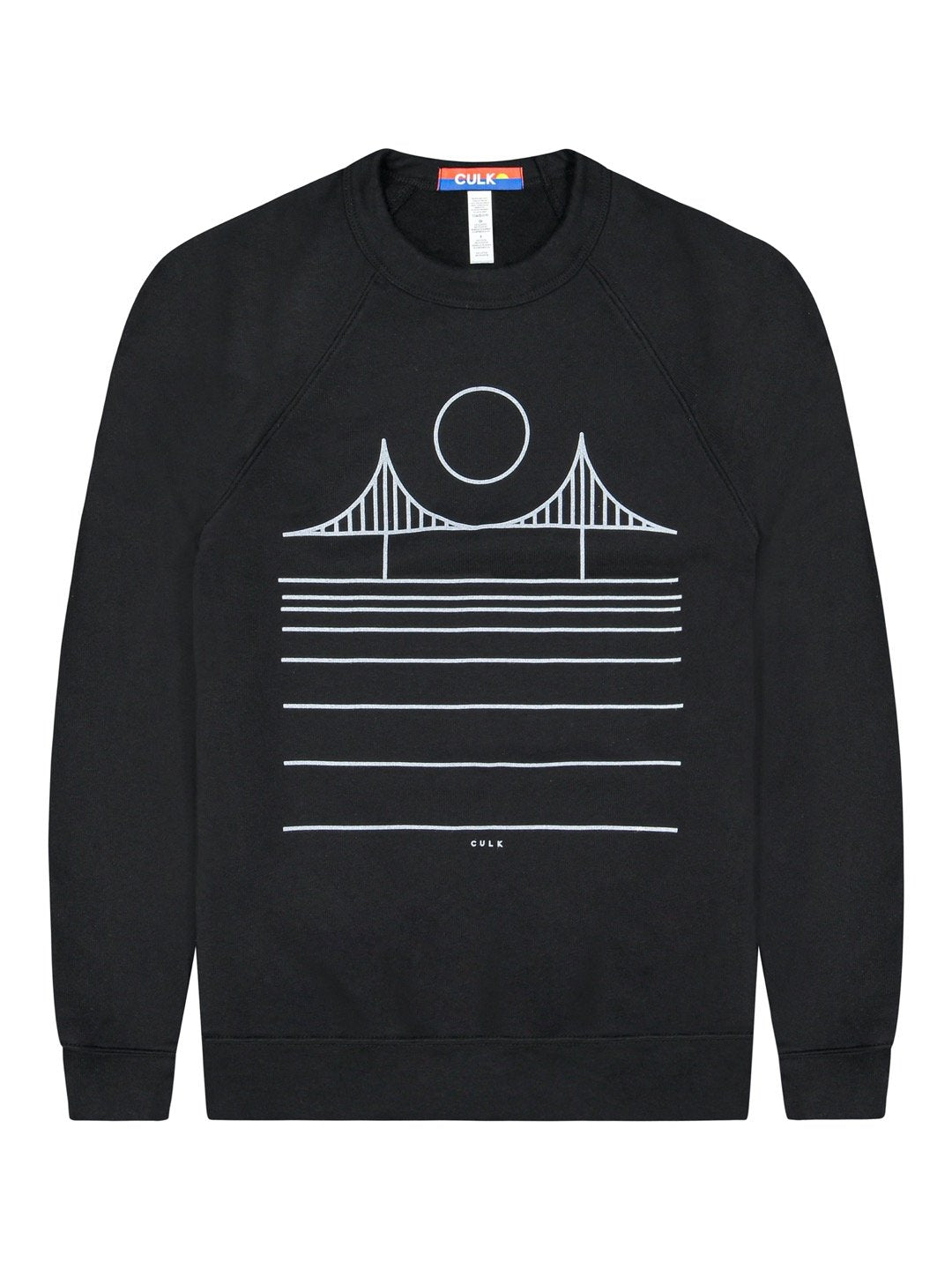 Minimal Bridge Unisex Crewneck Sweatshirt Black-Culk