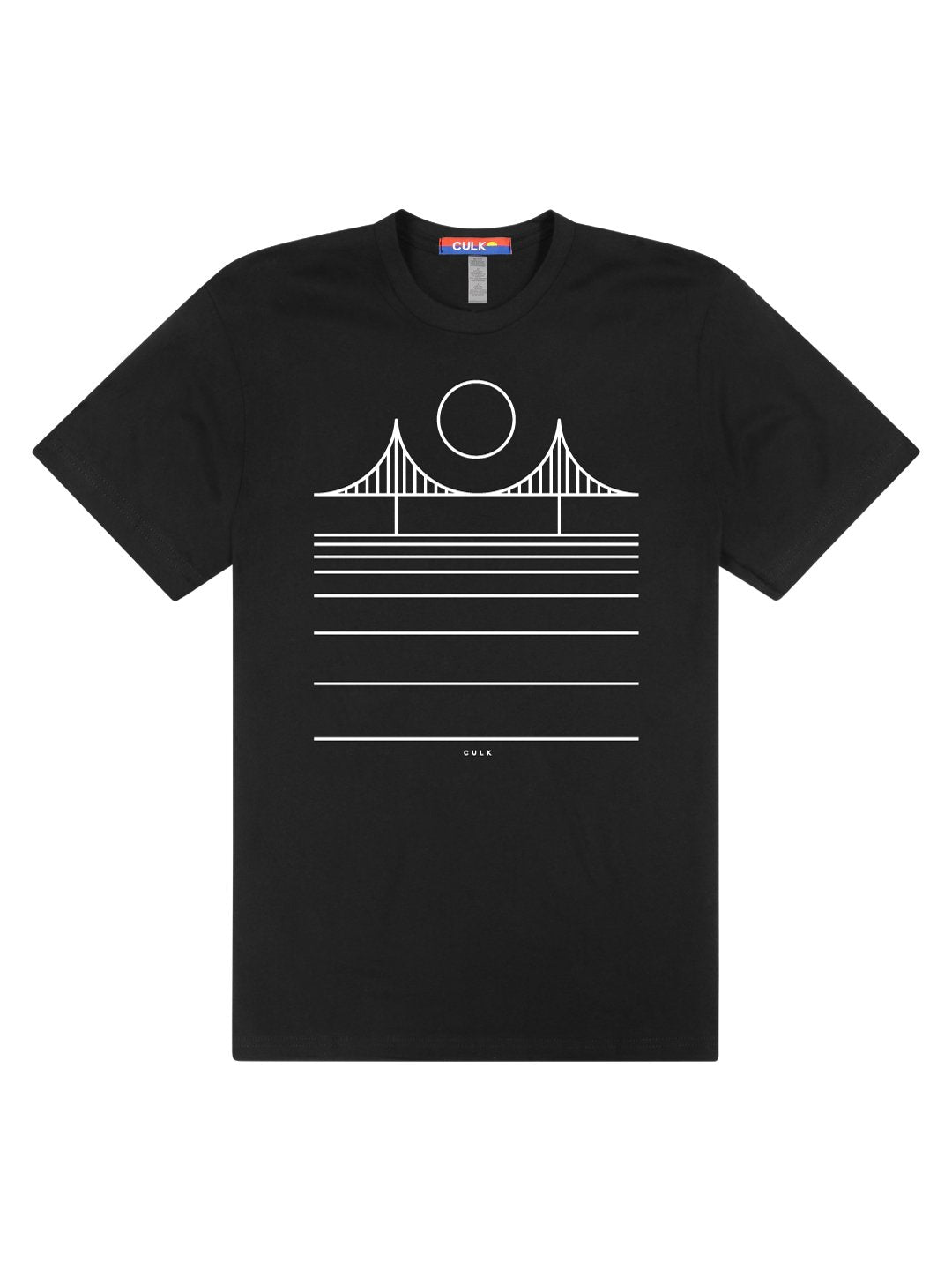 Minimal Bridge Unisex Tee Black-Culk