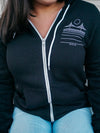 Minimal Bridge Unisex Zip-up Hoody Black-Culk