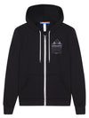 Minimal Bridge Unisex Zip-up Hoody Black-Culk
