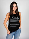 Minimal Bridge Women&#39;s Muscle Tank Black-Culk