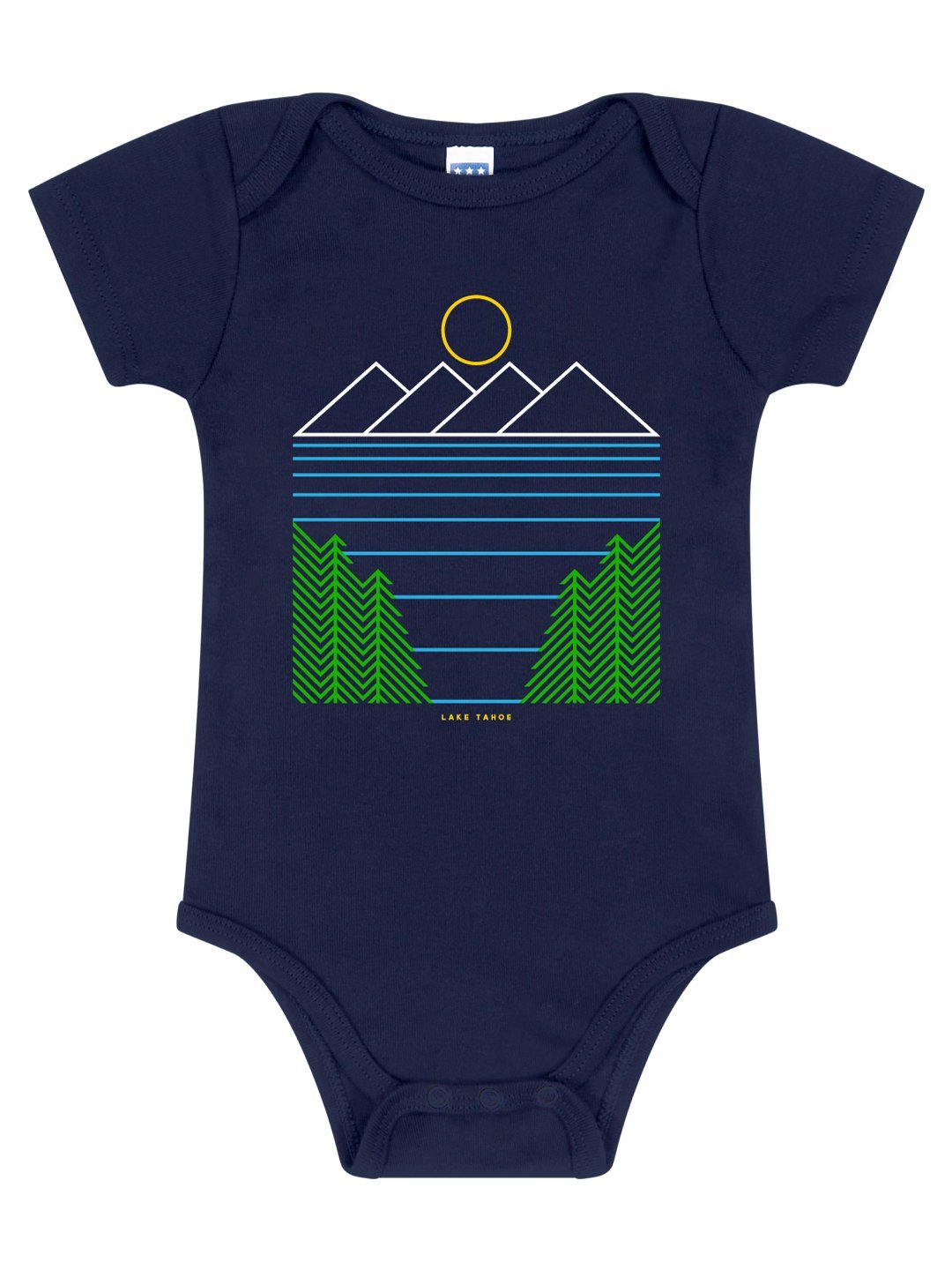 Minimal Lake Tahoe Baby Onesie-Culk