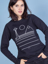 Minimal Seattle Unisex Crewneck Sweatshirt Black-Culk