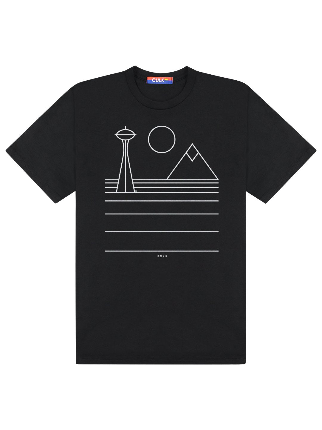 Minimal Seattle Unisex Tee Black-Culk