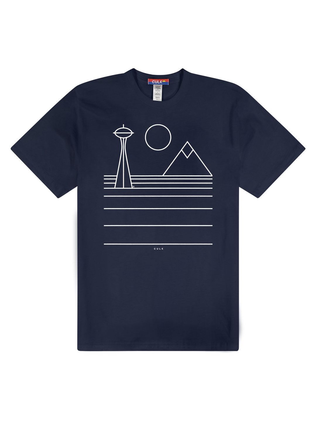 Minimal Seattle Unisex Tee Navy-Culk