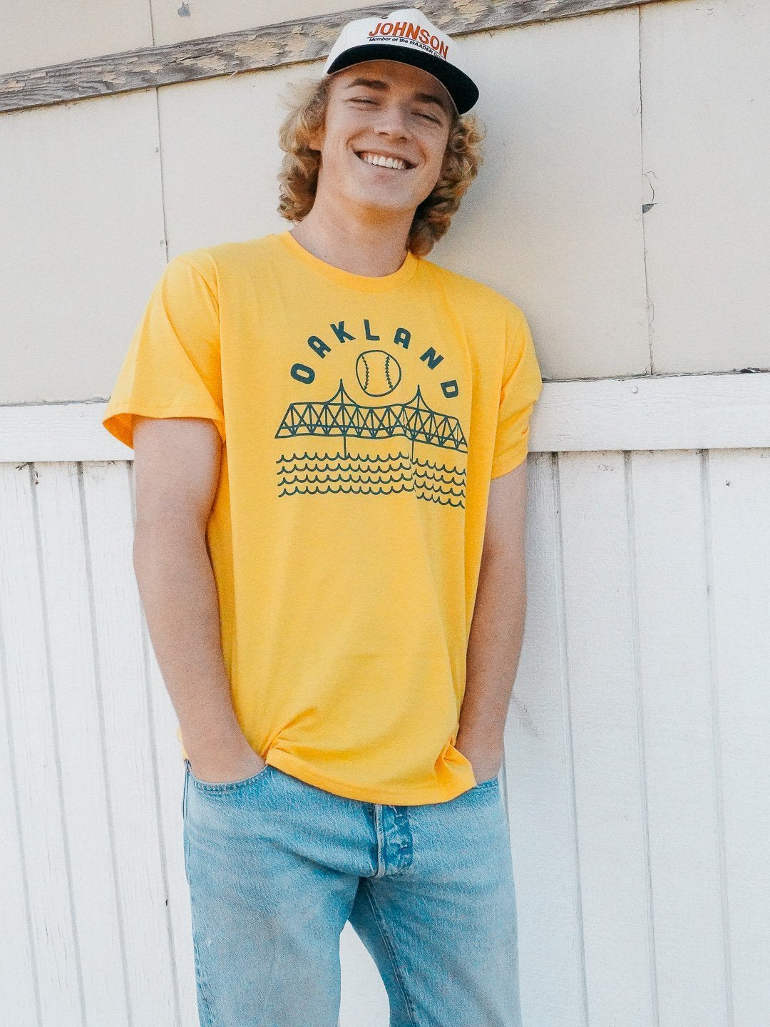 Oakland Baseball Tee Gold-Culk