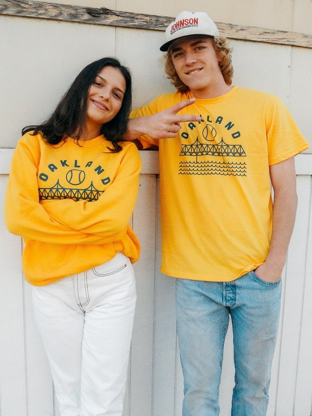 Oakland Baseball Tee Gold-Culk