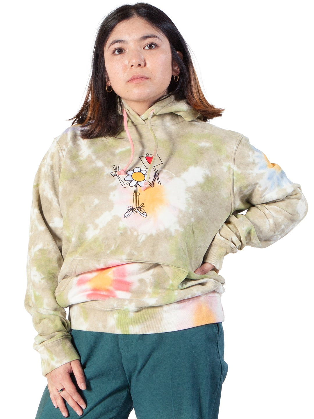 Peace Flower Heavyweight Hoodie-Culk