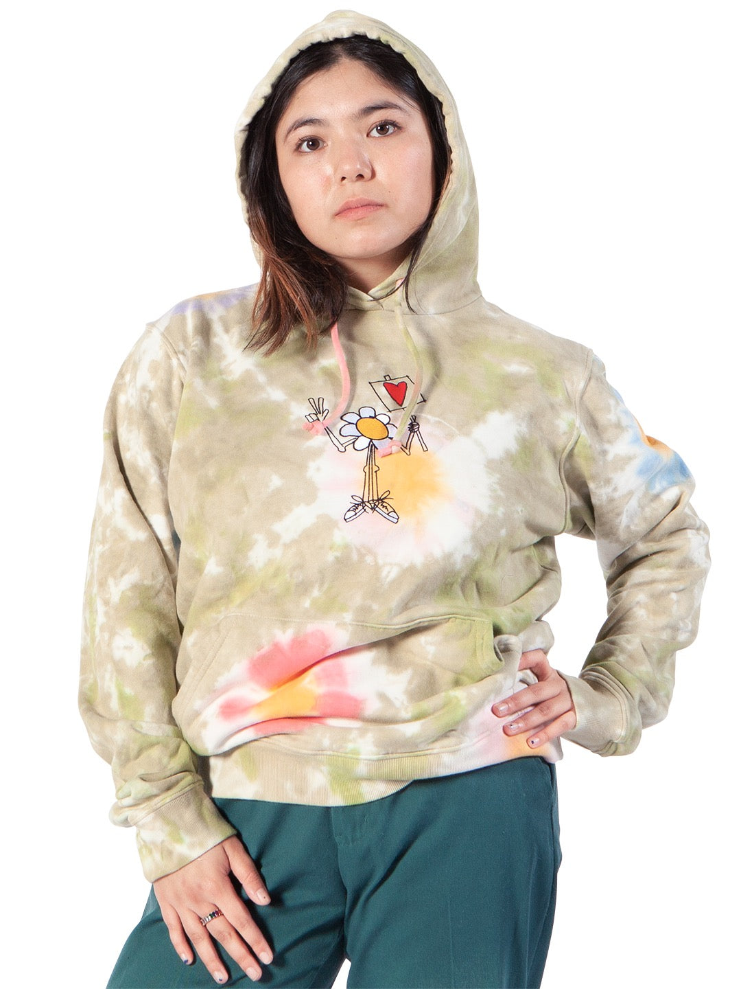 Peace Flower Heavyweight Hoodie-Culk