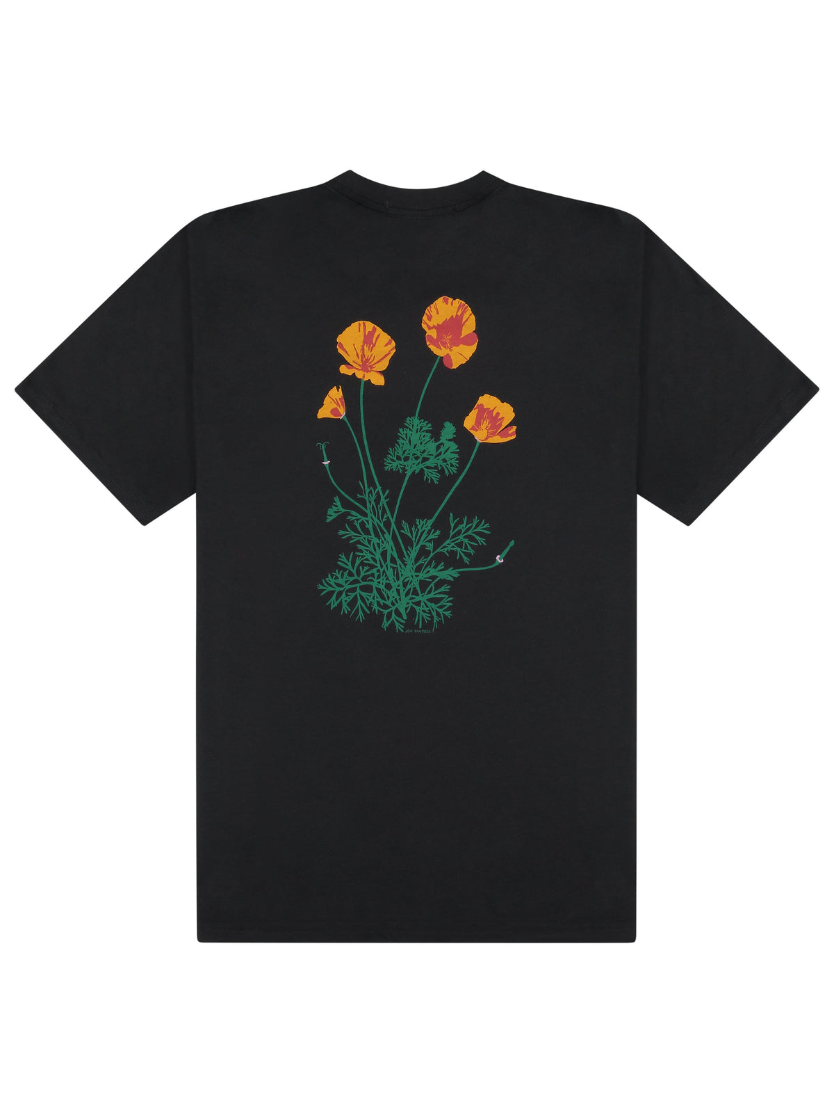 Poppy Tee Black by Jen Kindell-Culk