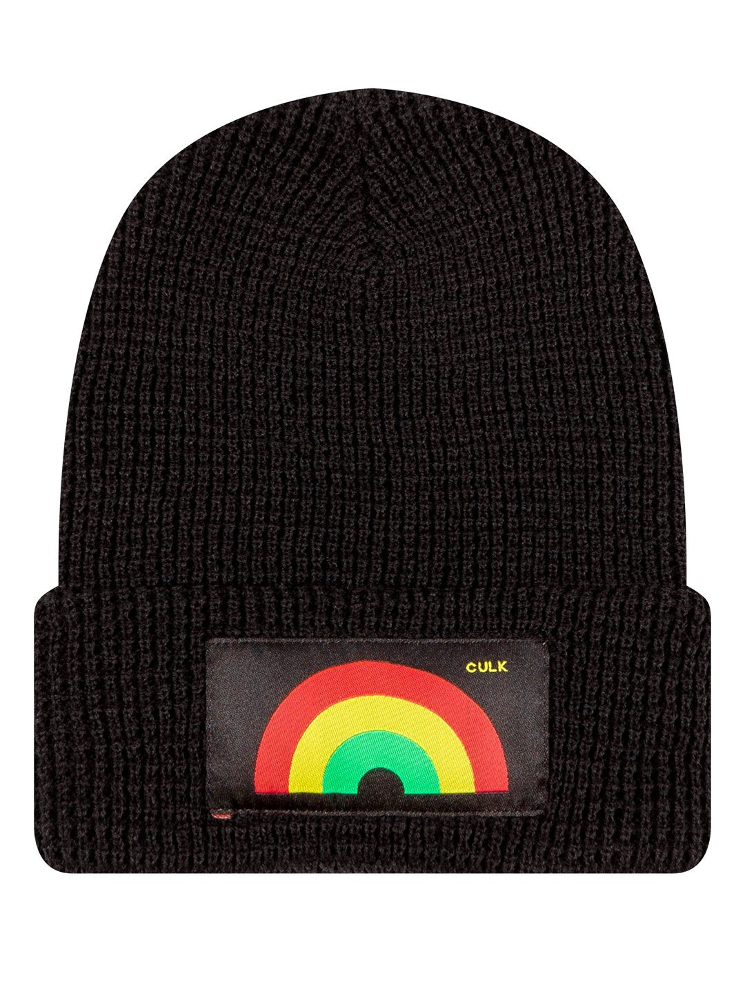 Rainbow Beanie Black-Culk