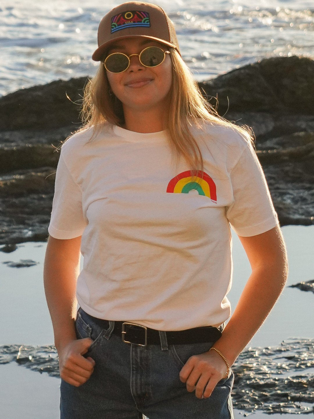 Rainbow Tee White-Culk
