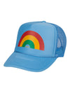Rainbow Trucker Hat Baby Blue-Culk